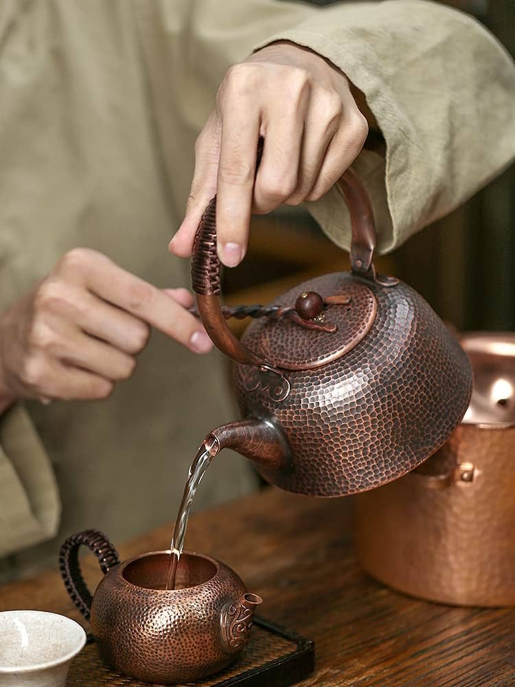 70-80s ヴィンテージ シャビー 古銅 純銅 槌目 ケトル やかん ポット 70-80s ヴィンテージ シャビー 古銅 純銅 槌目 ケトル やかん ポット